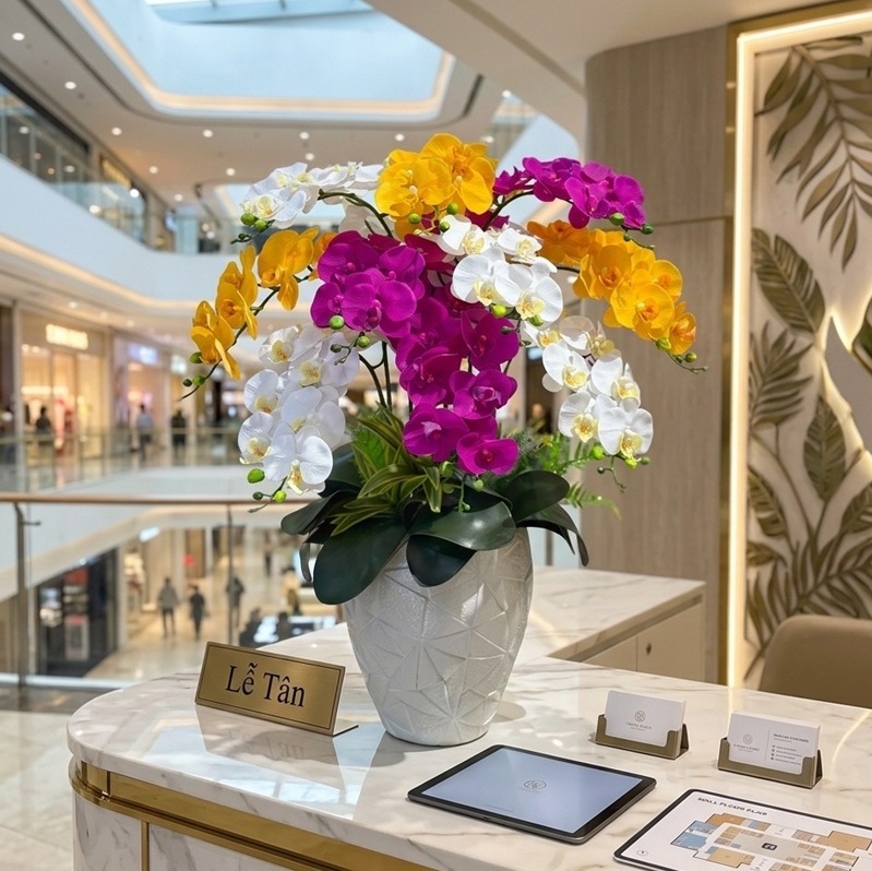 Bình hoa lan hồ điệp giả mã 71